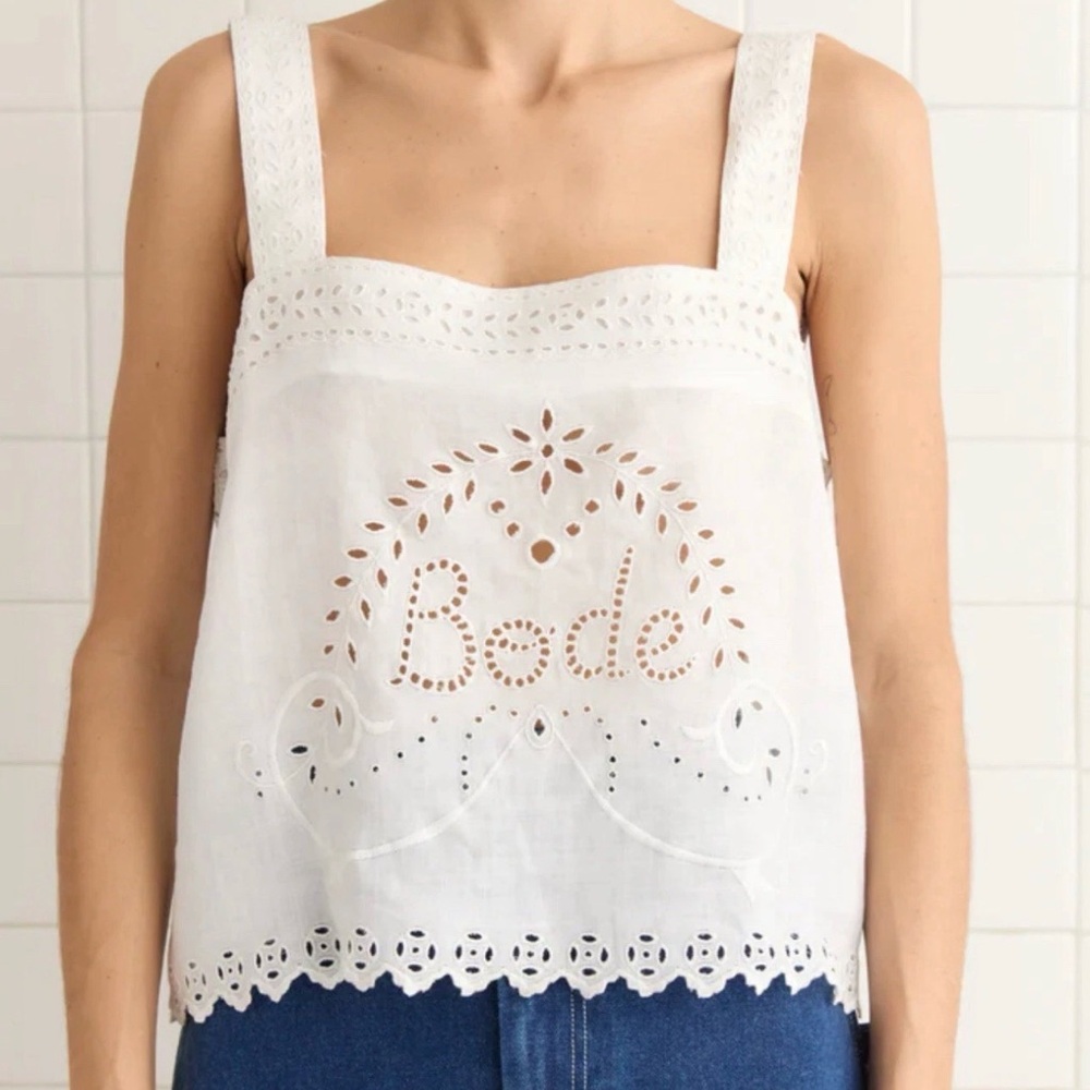 Bode Belvoir Tank. 100% Linen $750. NWT Women’s, Top. Shirt. Pick Size